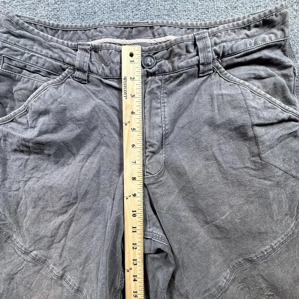 The North Face Khakis Pant Men's 36x31 Gray Canvas Straight Leg Utility Stretch